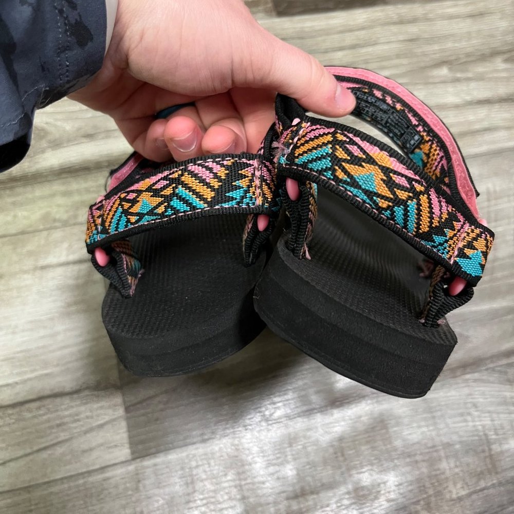 Teva Original Universal Hiking Sandals Aztec Black Multi Women’s Size 9 - Picture 7 of 10